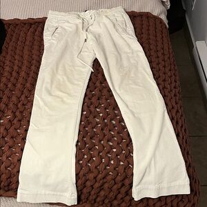 Women’s off white Casual drawstring JAMES PERSE Pants, size M